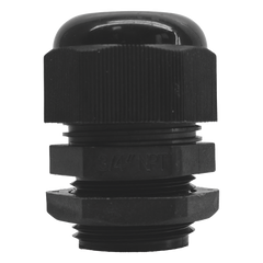 Conector Plástico Negro Tipo Glándula para Rosca NPT 3/4"