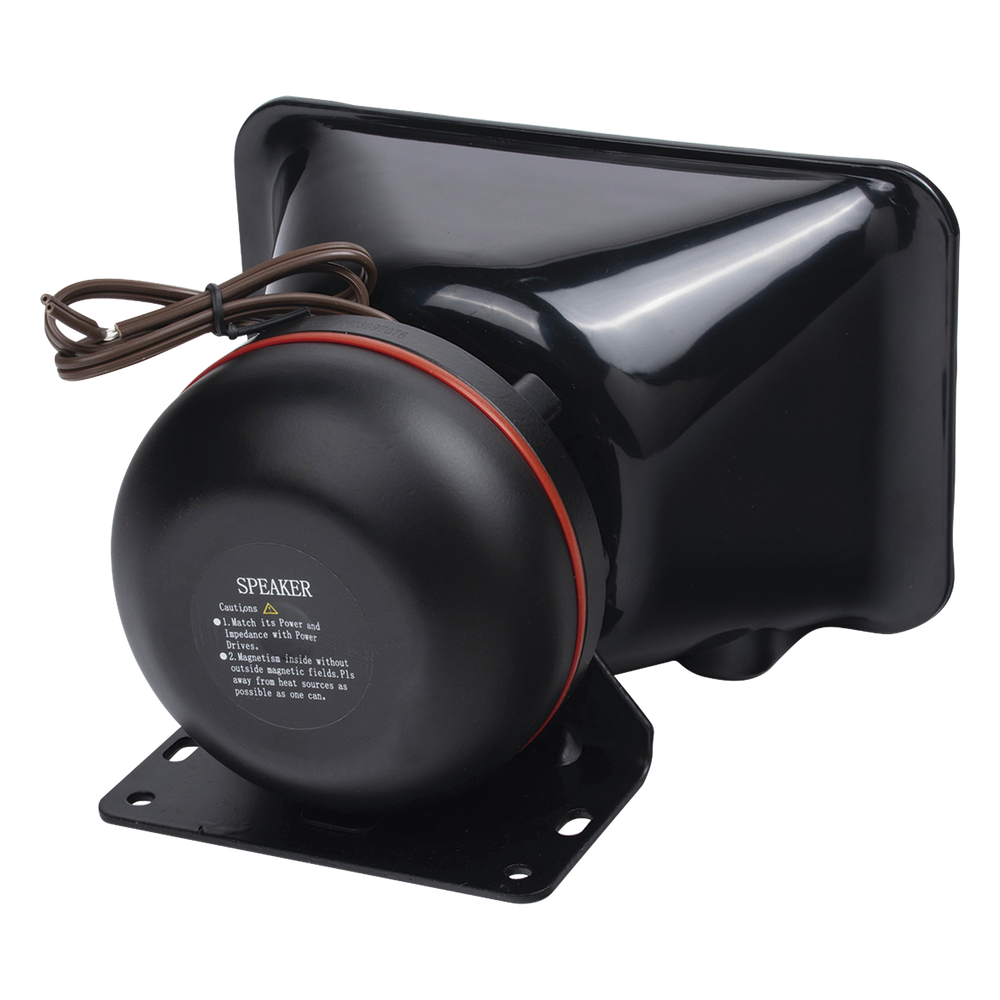 Bocina de uso Rudo, de 100 W, Alto Rendimiento y Base en Aluminio, 8 Ohms de Impedancia