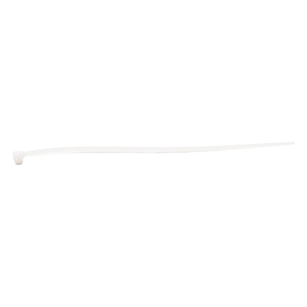 Cincho de plástico, Color Natural, 2.5 x 100 mm, Ideal para sujeción de cables (Bolsa con 100 piezas)