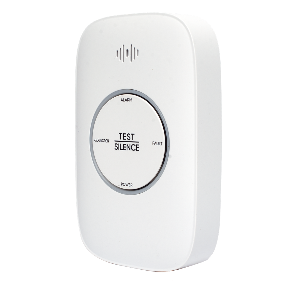 (HikFire)  Detector de Gas LP Propano C3H8 / Alarma Temprana / Salida para cierre de Válvula y/o  activación de Ventilador / Protección IP30 / Alarma de 70dB a 115dB a 1 metro de distancia