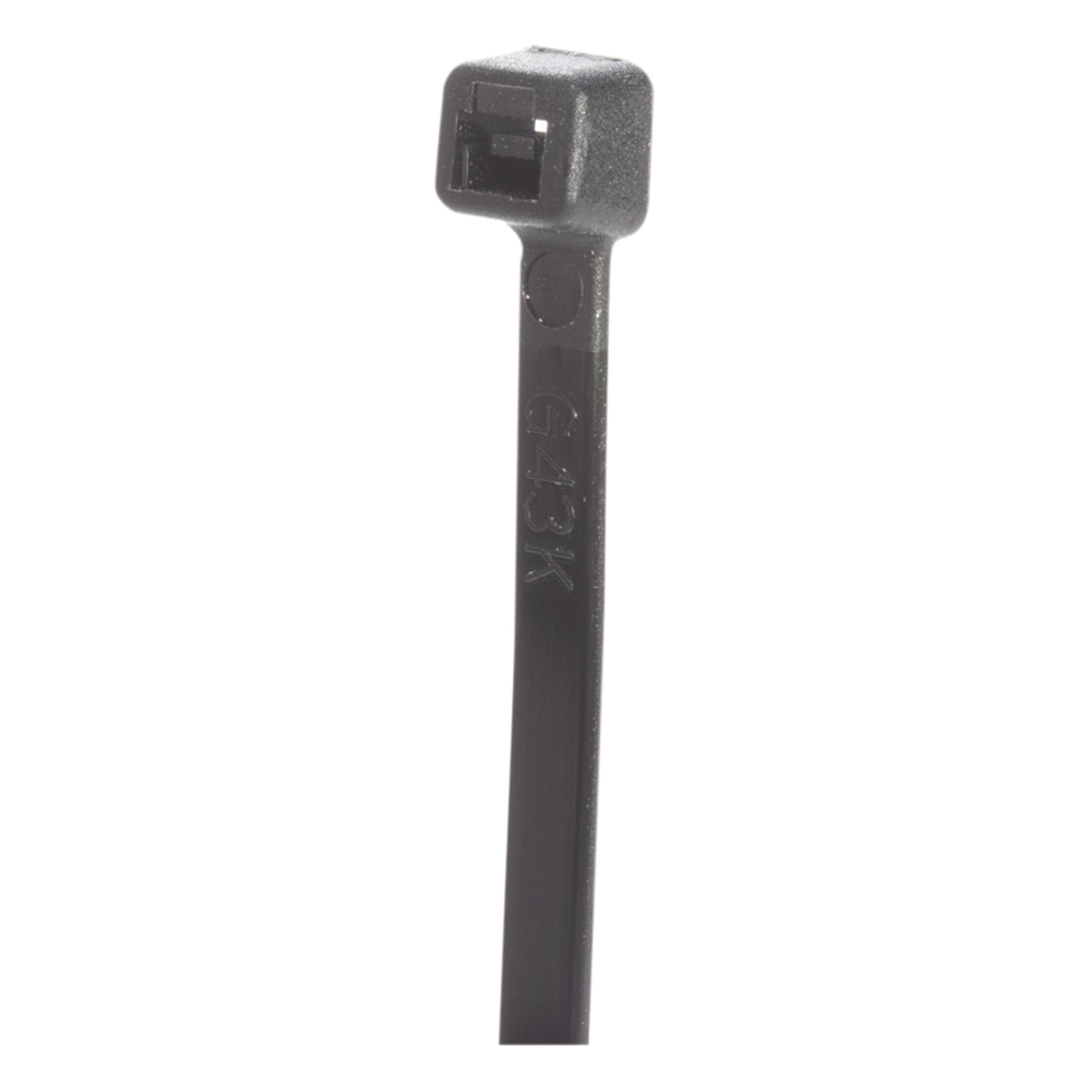 Cincho de Nylon 6.6 StrongHold™, 533mm largo x 7.6mm ancho, Color Negro Exterior, Resistente a Rayos UV, Paquete de 100pz