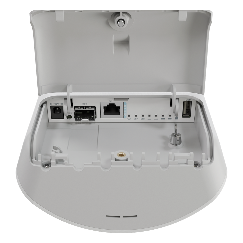 (mANTBox ax 15s) Punto de Acceso  Sectorial de 120°/ WiFi 6 Doble Banda 2.4Ghz y 5Ghz/Antena Integrada 15 dBi/Con 1 Puerto  Ethernet PoE In + 1 puerto SFP 2.5Gbps