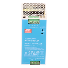 Fuente de poder industrial para riel DIN / 240W / 24Vcc / 10A / Entrada: 90-264Vca