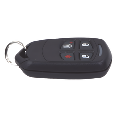 Control remoto inalámbrico tipo llavero de 4 botones con funciones programables para sistemas de alarma