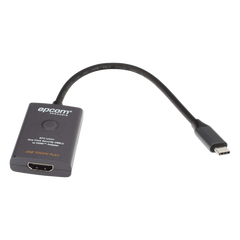 Adaptador USB-C a HDMI con Seguridad de Un Clic | Resolución 4K Ultra HD 60Hz | HDMI 2.0b 18 Gbps | DP 1.2a | Silenciamiento de Video Instantáneo | Protección ESD ±8kV | Audio 7.1 Canales | Compatibilidad Universal