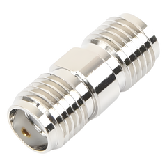 Adaptador en Línea tipo Barril, de Conector SMA Hembra a SMA Hembra, Níquel/ Oro/ Teflón.