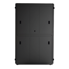 Gabinete FlexFusion™ XGL (Light) para Centros de Datos, 42 UR, 800 mm de Ancho, 1200 mm de Profundidad, Fabricado en Acero, Color Negro