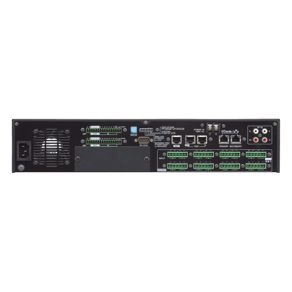 Procesador Matricial de Audio | DSP | 34 Entradas (entre digital y análogas)  x 16 Salidas | Ideal para Instalaciones Comerciales |  Interfaz Dante