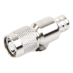 Conector TNC Macho Inverso, Anillo Plegable para ensamblar en cables RG-8/U, LMR-400, Níquel, Oro, Teflón