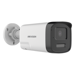 [Audio Bidireccional + Dual Light + ColorVu] Bala TURBOHD 4K (8 Megapixel) / Lente 2.8 mm / 40 mts IR EXIR + 40 mts Luz Blanca / Micrófono y Bocina Integrado / Exterior IP67 / Metal / dWDR