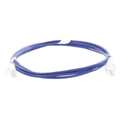 Cable de Parcheo Slim UTP Cat6 - 2 Metros (6.56 Pies) Azul Diámetro Reducido (28 AWG)
