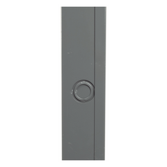 Ducto cuadrado embisagrado 6.5 x 6.5 cm, fabricado en lámina de acero al carbón, hasta 67 cables Cat6,  incluye cople con tornillería y 1 knock out por lado