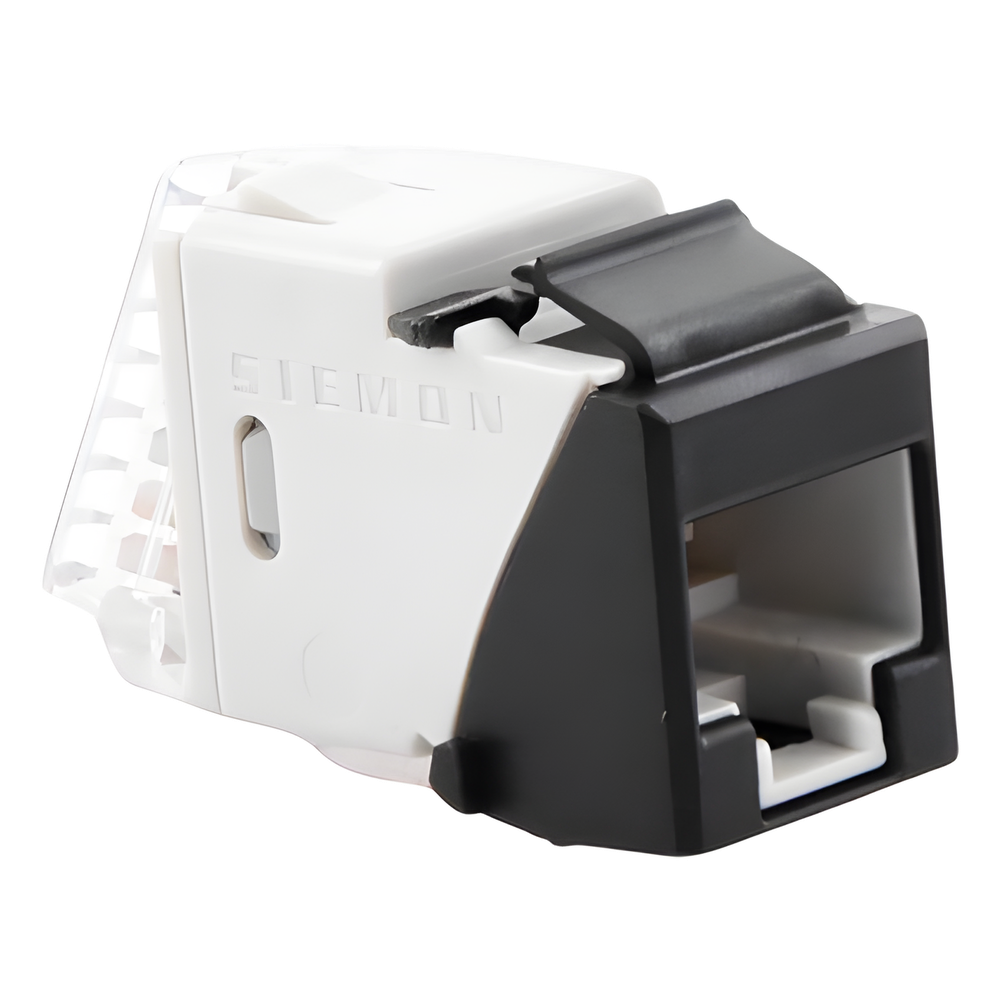 Jack Ultramax Cat6a, Utp, Tipo Keystone, Color Negro, Punch Down