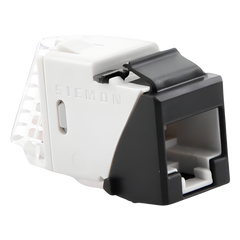 Jack Ultramax Cat6a, Utp, Tipo Keystone, Color Negro, Punch Down