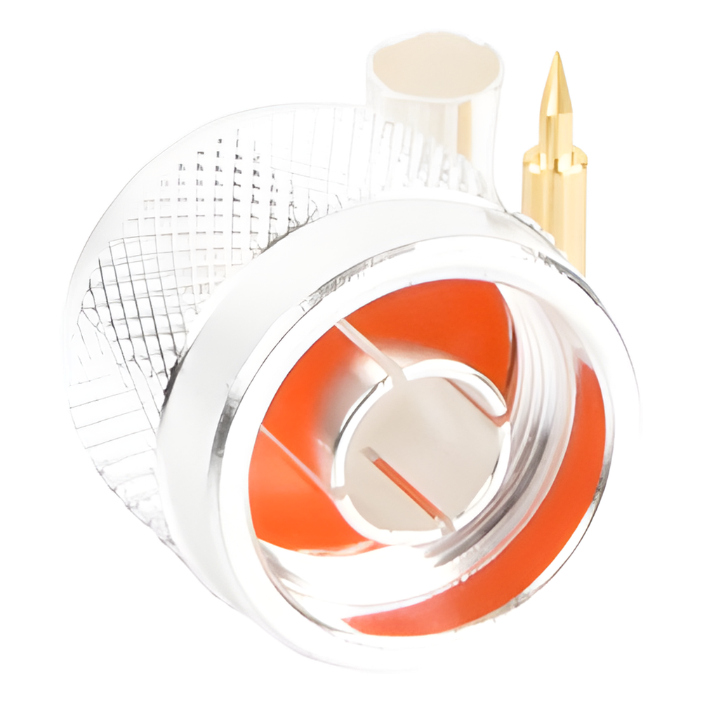 Conector N Macho de Anillo Plegable para Cable LP-195, RG-58/U, Plata/ Oro/ Teflón.