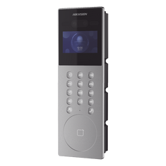 Videoportero IP Multiapartamento con Reconocimiento Facial / Llamada a App HikConnect (requiere monitor) / Protección IP65 / Apertura por Rostro, Tarjeta o App