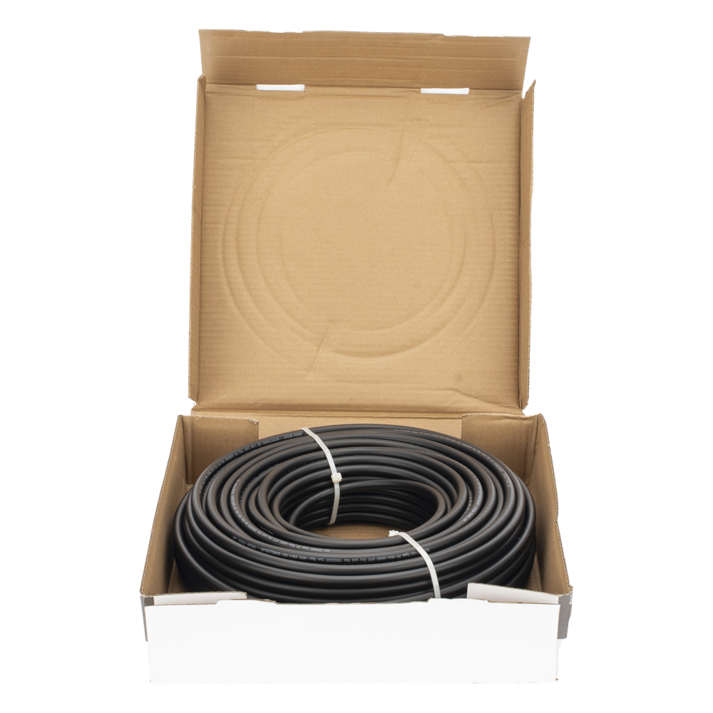 Cable Fotovoltaico Negro / Cobre Estañado / 4 mm² (12 AWG) / 2000V / Rollo de 25 m / / UL 4703 y TUV