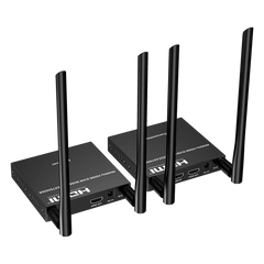Extensor Inalámbrico HDMI| Con KVM | 4K@60Hz 4096x2160 | Tecnología ipcolor | Banda 5G 5.18-5.24 GHz | Distancia 50 m | Conexión de Hasta 1 a 4