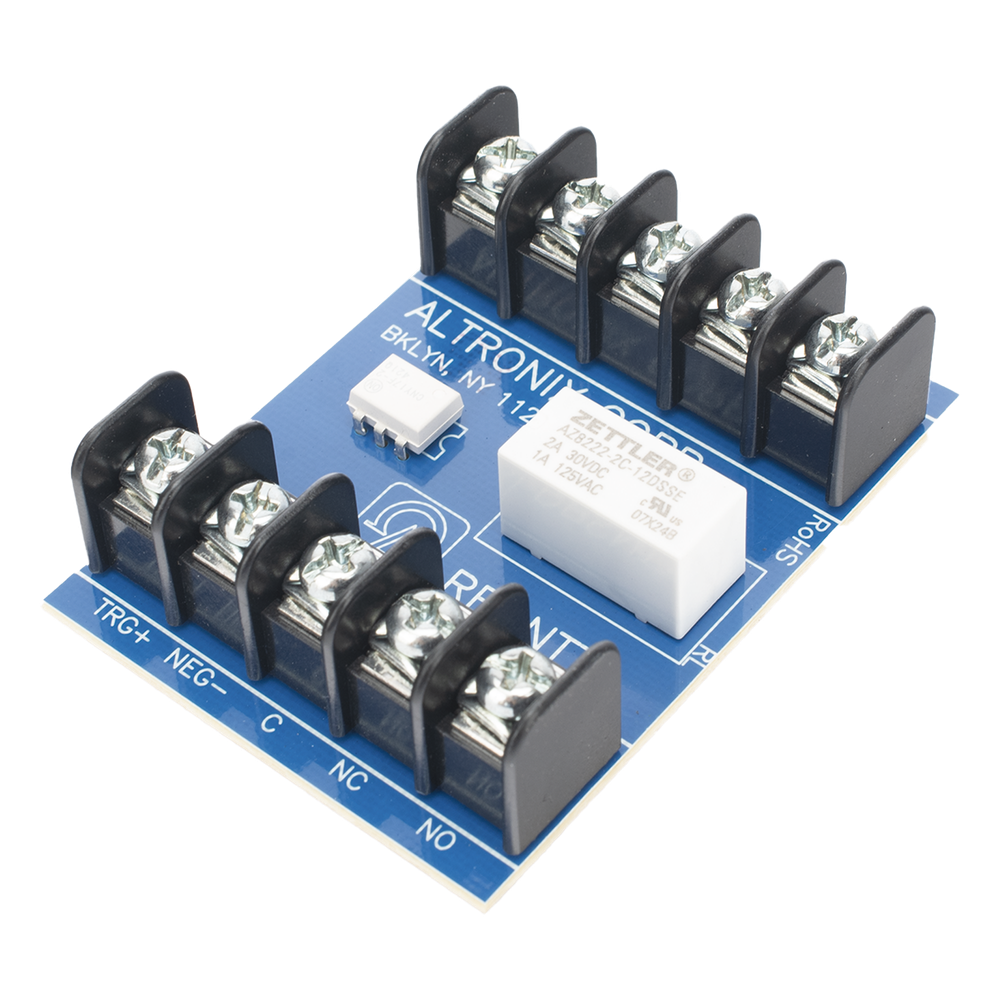 Relé Ultrasensible / Trigger 3-24VDC / Contactos DPDT 1A/120VAC o 2A/28VDC / Operación 12-24VDC / Para Sirenas y Paneles de Alarma