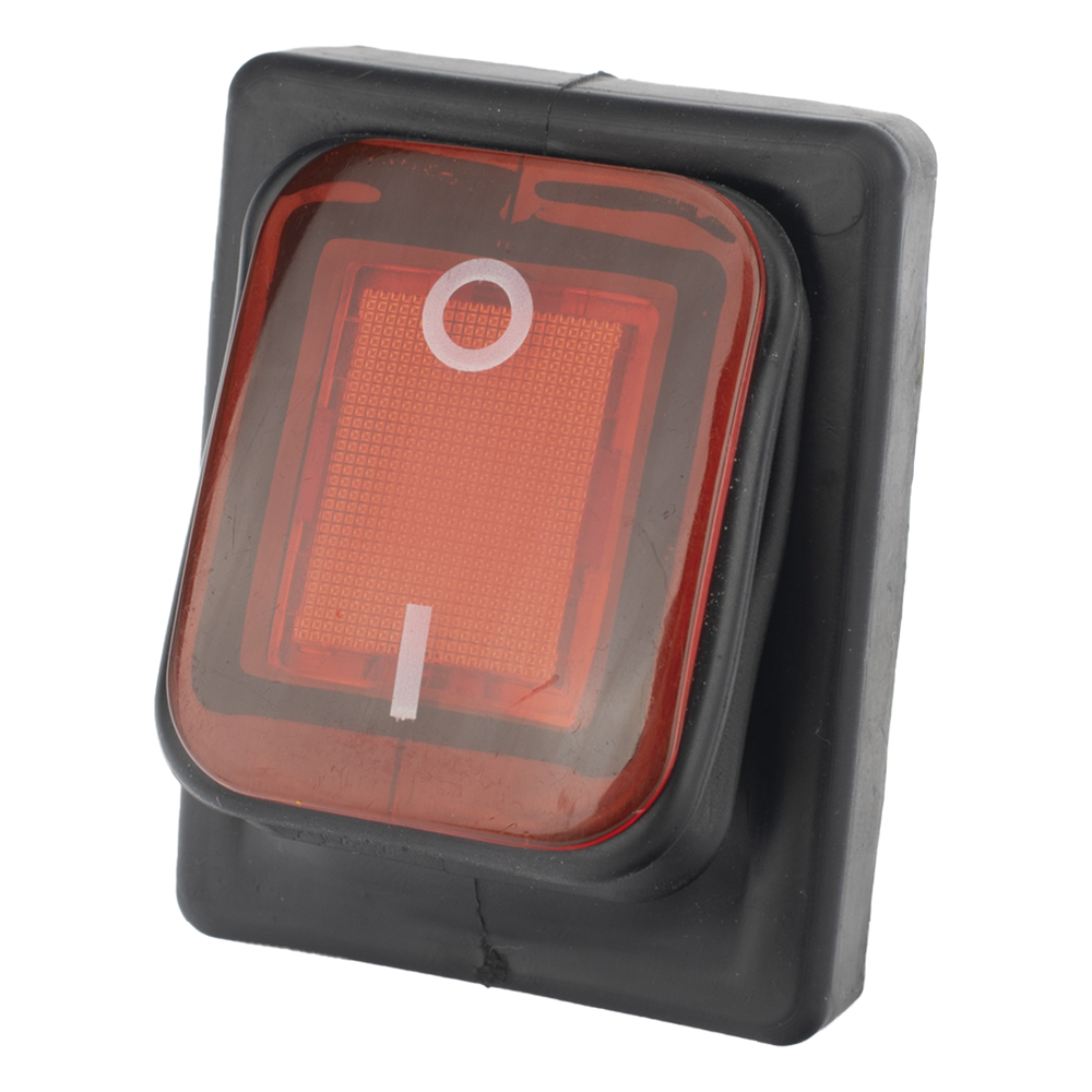 Interruptor tipo Switch con Led Color Rojo / IP65 / Diseño Industrial / NO, COM, NC / Terminales tipo F1