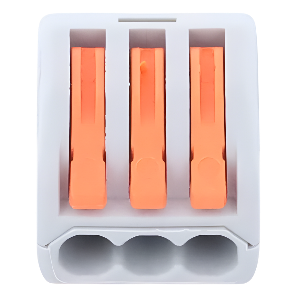 Conector Compacto para 1 Cable de Entrada 2 Cables de Salida / Cables Compatibles 12AWG-28AWG