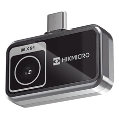 MiniE - Cámara Termográfica para Smartphone / Resolución IR 96 x 96 (9,216 píxeles) / SuperIR / Rango de -20°C a 400°C / Precisión ±2°C o ±2% / Compatible iOS y Android / Paleta Personalizable