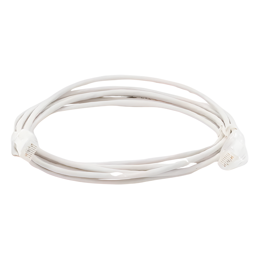 Cable de Parcheo Slim UTP Cat6 - 3 Metros (9.84 Pies) Blanco Diámetro Reducido (28 AWG)