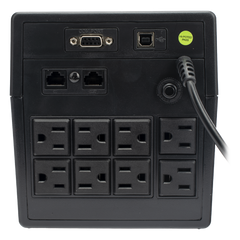 UPS 1200VA/720W Pantalla LCD / Línea Interactiva 120Vca / 6 tomas 5-15R (4 Respaldadas) / Regulación de Voltaje / Protección RJ45