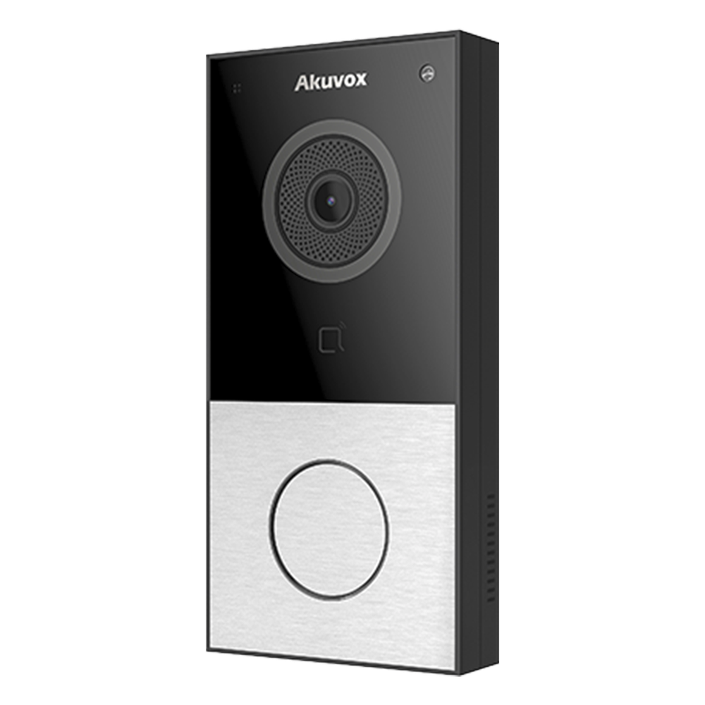 DOORBELL / WIFI / 100% en la Nube / POE / Bluetooth / NFC / Lector de Tarjetas MIFARE / Notificación en APP /  Llamada Telefónica / SIP / ONVIF / IP65 / Cámara 2 MP / Botón con Iluminación / Control de 1 Puerta