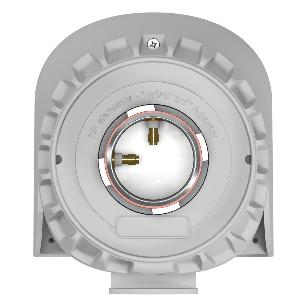 Adaptador TwistPort™ para Radio R5-AC-LITE Ubiquiti listo para antenas RF Elements, 5180-6400 MHz sin pérdidas
