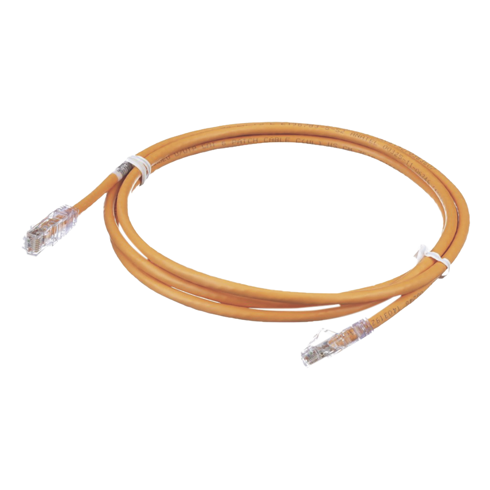 Cable de Parcheo TX6, UTP Cat6, 24 AWG, CM, Color Naranja, 1.52 Metros (5 Pies)