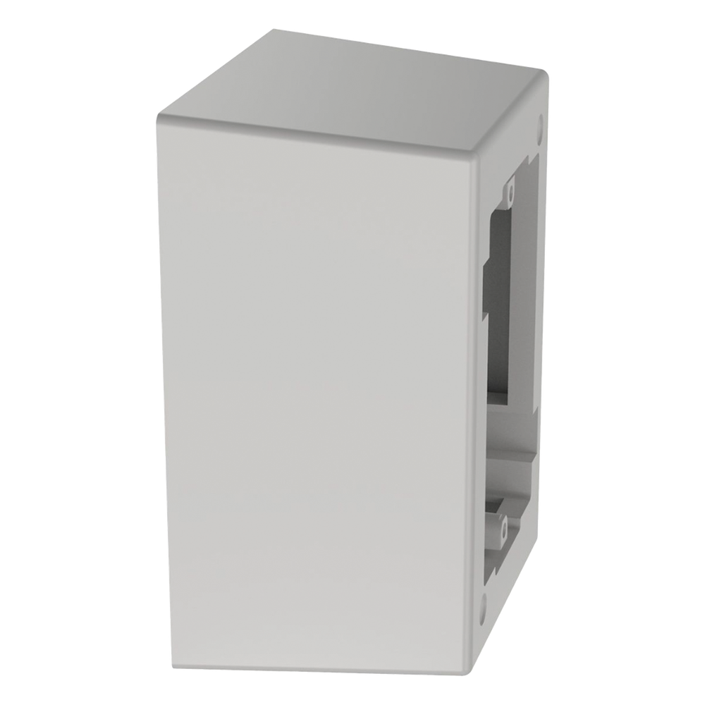 Caja de Pared Superficial de 1 Pieza, Uso Universal con Placas de Pared, con Cinta Adhesiva, Color Blanco
