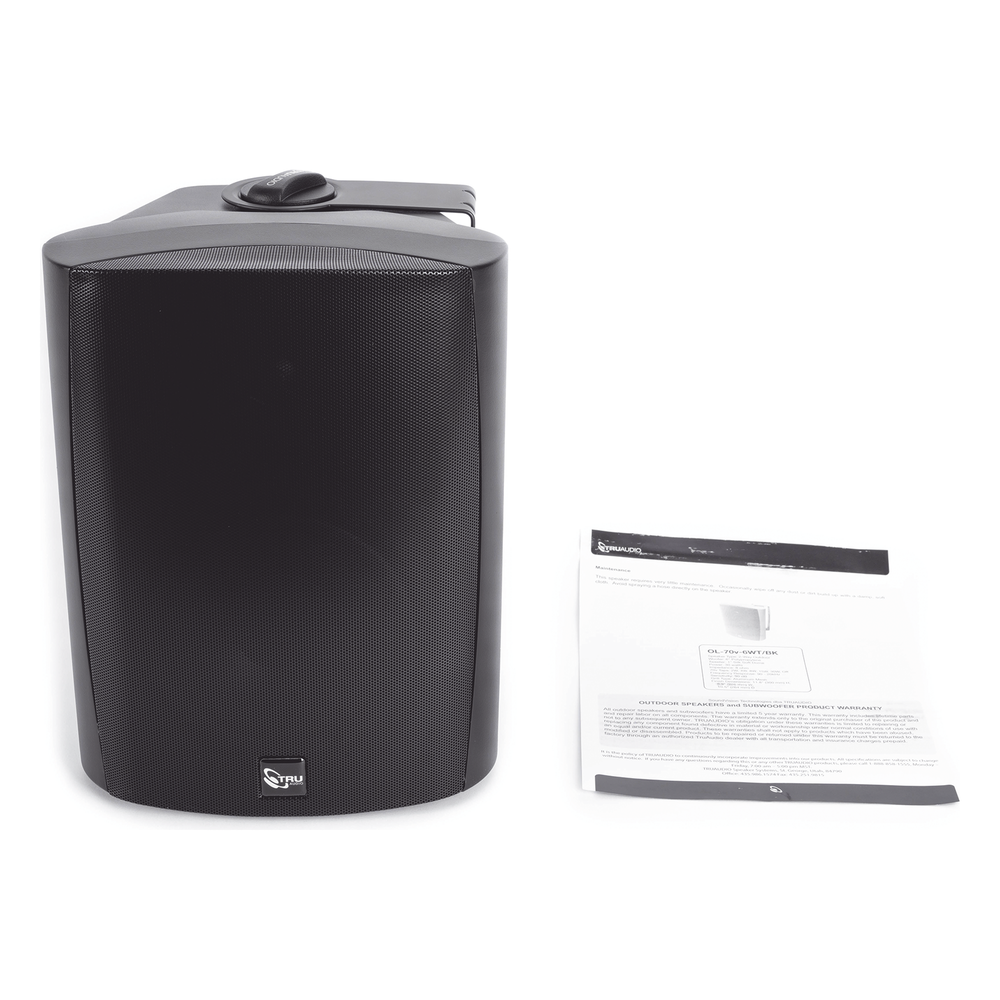 Altavoz de 2 vías | exteriores | 70V / 100V | woofer de 6.5 in | negro