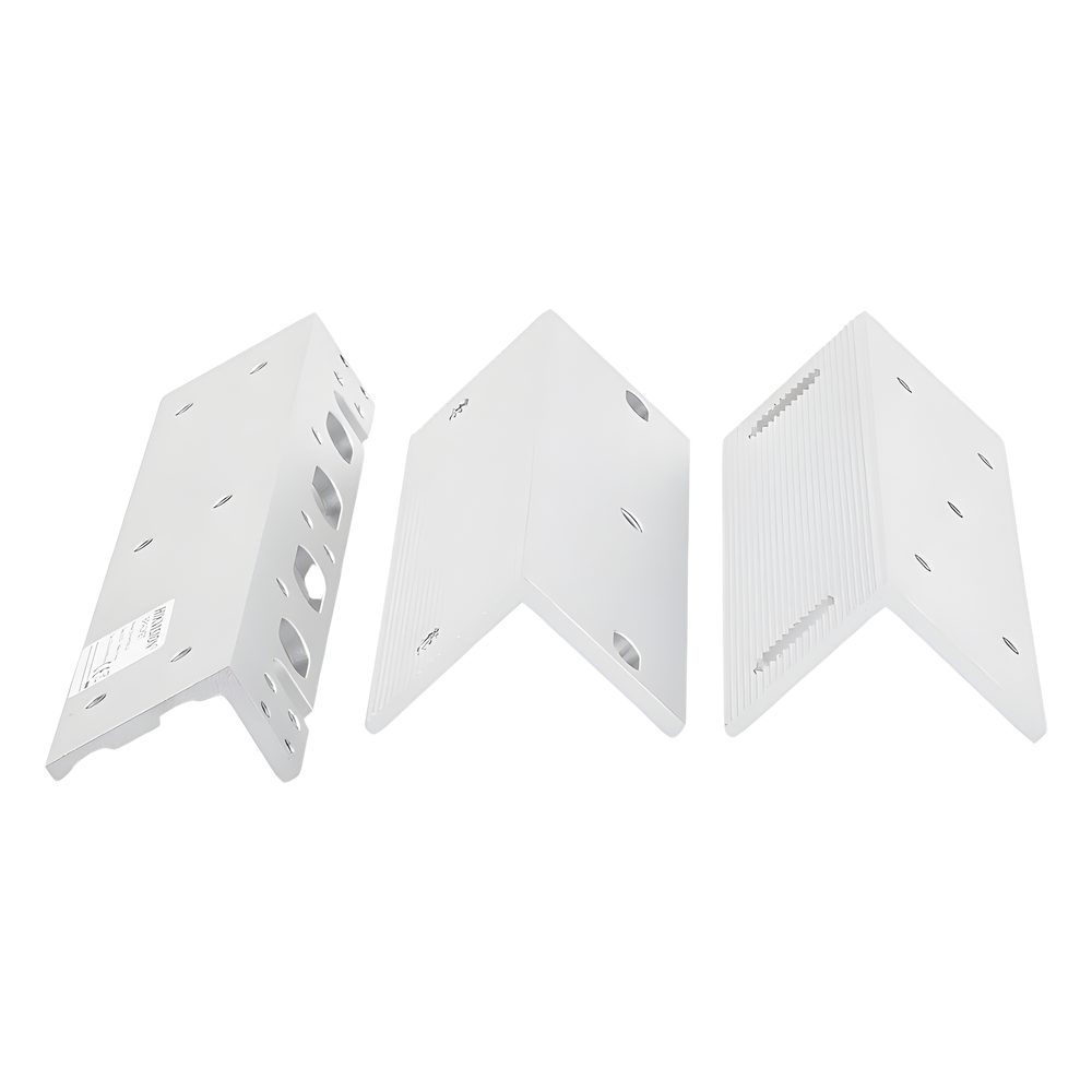 Kit de montajes Z y L para Cerradura Magnética HIKVISION / Compatible con DS-K4H258S / Uso en Puerta de Madera y Metal
