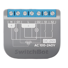 Relay Switch Inteligente 2 Canales / WiFi + BLE / Medición Consumo / 10A por Canal / Protección Sobrecarga / Compatible Matter / 42 x 36 x 16 mm (1.7 x 1.4 x 0.6 in)