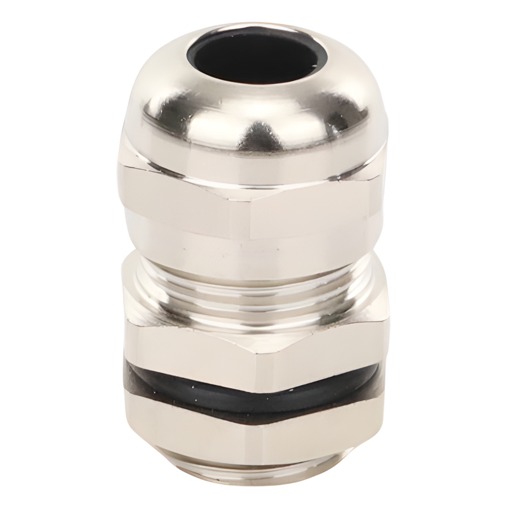 Conector Metálico Tipo Glándula para Cable de 3 a 6.5 mm de Diámetro.
