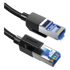 Cable Ethernet Cat8 CLASS F/FTP Redondo con Malla de Nylon 2 Metros (6.56 Pies)