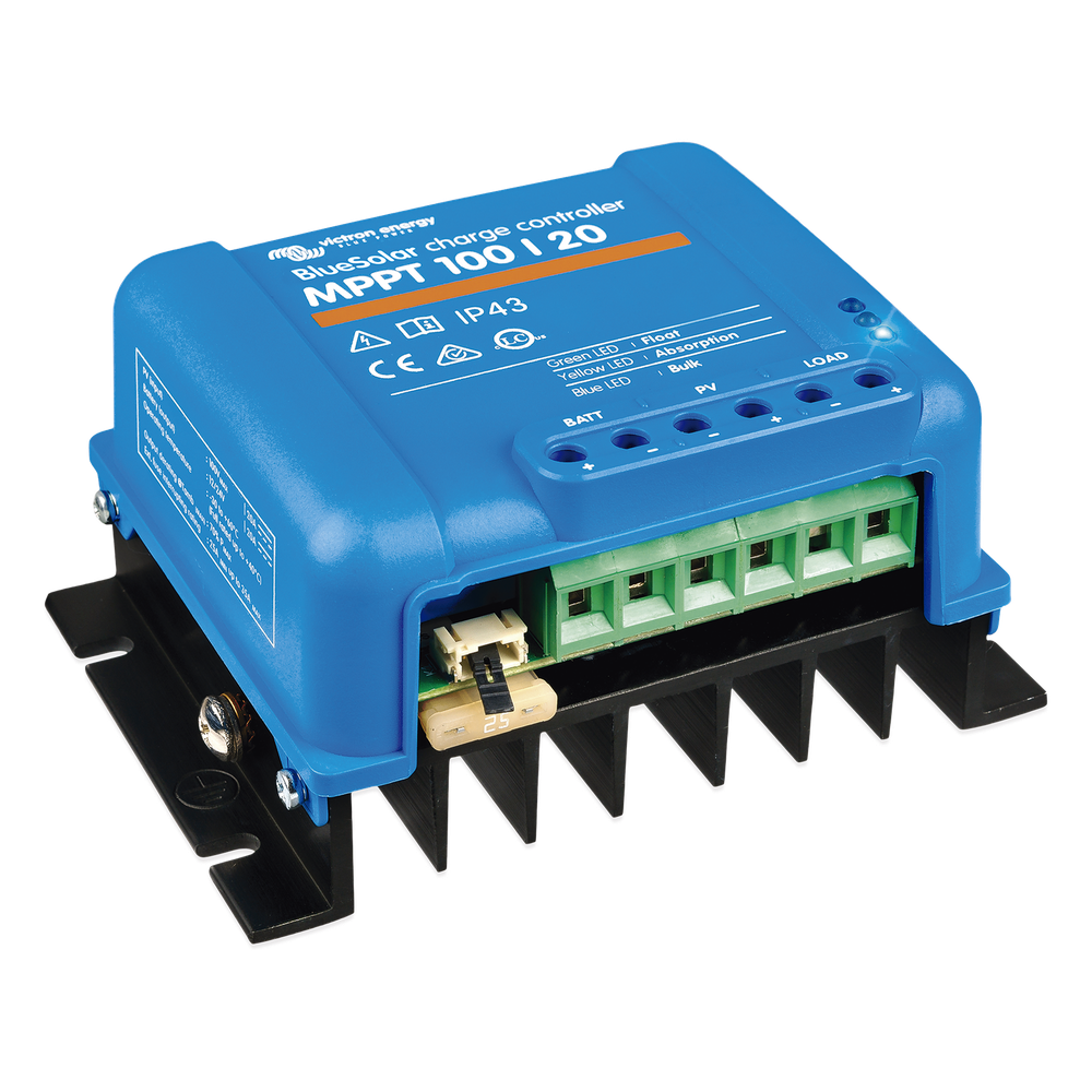 BlueSolar MPPT 100/20. Controlador Solar MPPT 20A, Voltaje Selección Automática: 12/24/48 Vcc.
