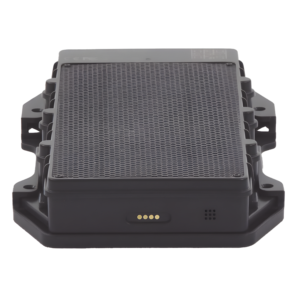 Rastreador GPS Vehicular 4G LTE con Carga Solar / Localizador Semiautónomo para Contenedores y Tráilers / Alarma de Sabotaje Audible / Batería de Litio 10,000 mAh / Panel Solar Integrado / IP67