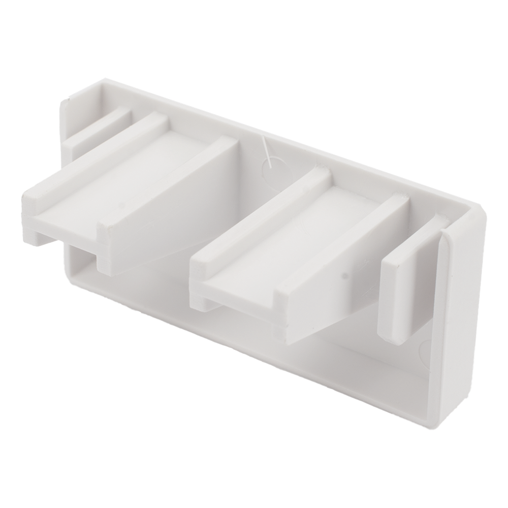 Tapa final color blanco de PVC auto extinguible,  para canaleta TMK1735, TMK1735SD (5390-02001)