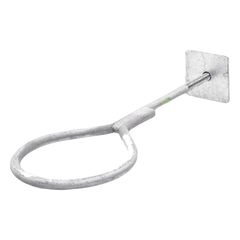 Ancla con Aro, largo: 40 cm. de 1/2" de espesor para Losa o Pared. Galvanizado por Inmersión.