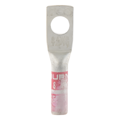Zapata Terminal de Compresión BURNDY para Tornillo de 1/4" y Calibre 8 AWG / Barril Largo.