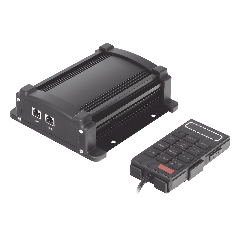 Kit básico para equipamiento de unidades de Seguridad Pública con Sirena Mono-mando