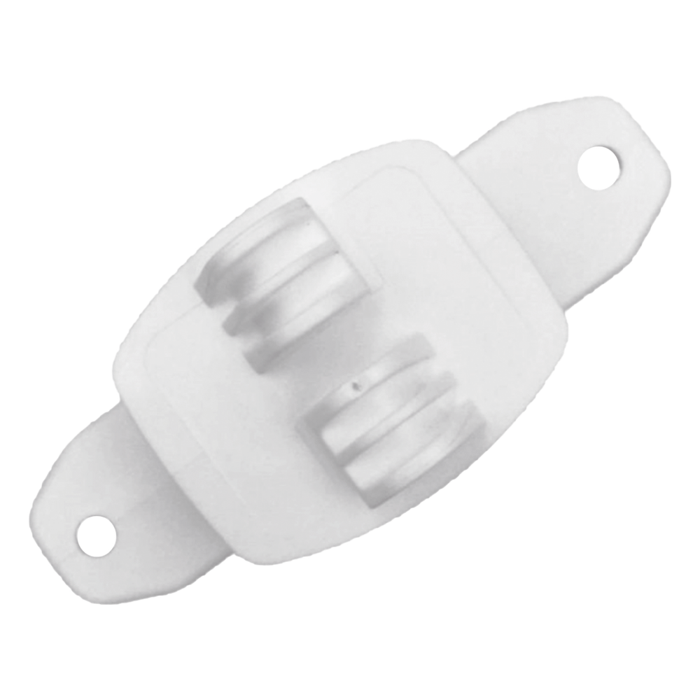 Aislador de Paso Blanco Reforzado para Cercos Eléctricos / Aislamiento hasta 18 kV / Resistente a Clima Extremo / Polipropileno y Policarbonato
