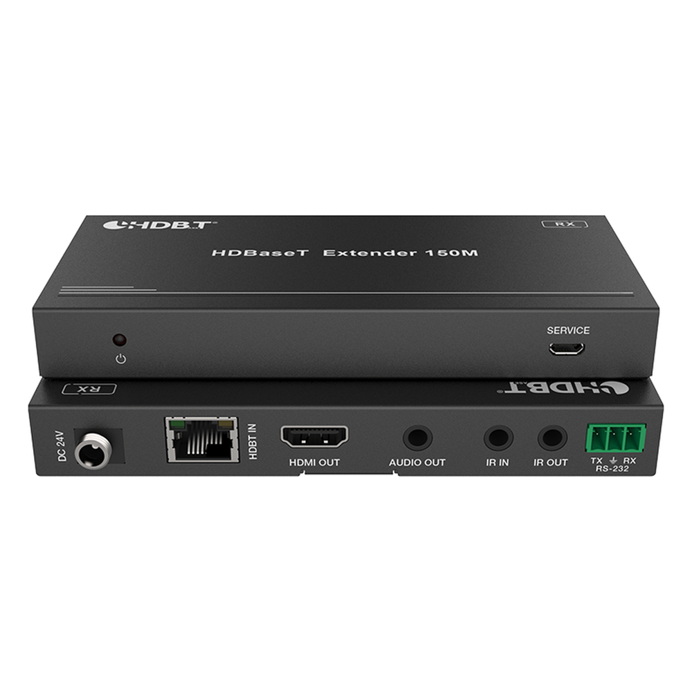Splitter mas Extensor de Video | 1x2 | ProAV | HDBaseT™ | 120m en 4K@60Hz | 150m en 1080p@60Hz | Cat6/6a/7 | Gestión Avanzada EDID | Control IR y RS232 | PoC | Salida de Audio