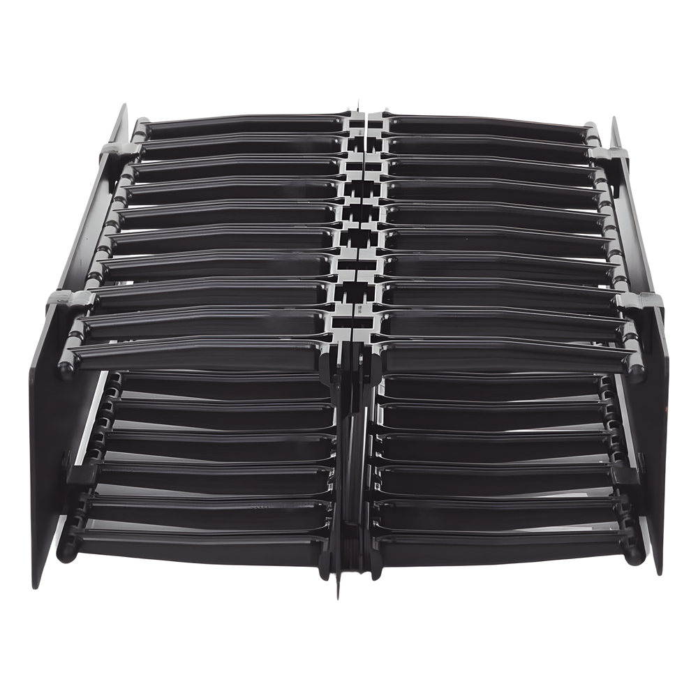 Organizador de Cable Horizontal RouteIT, Doble, Para Rack de 19in, 4in de profundidad, 2UR