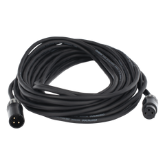 Cable XLR | 3 polos | Conector Hembra-Macho | Serie M | Carcasa Negra | Contactos Dorados | Ideal para Microfonía | Longitud 10m