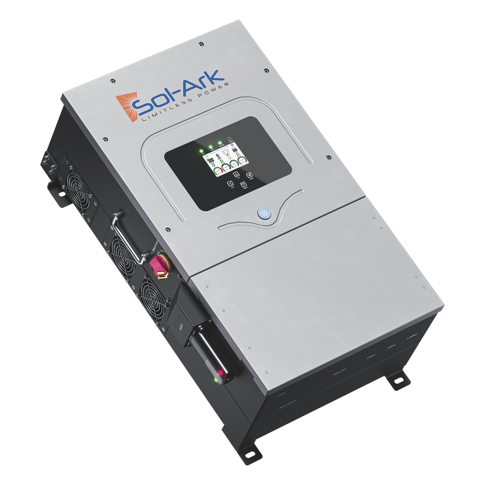 Inversor Hibrido SOL-ARK, 12 Kw, 220 Vcc, Fase Dividida, IP65, Entrada de Baterías a 48 Vcc