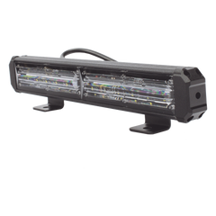 Barra de Luz de Advertencia, 2 Modulos de 6 LED, 11 Pulgadas Rojo / Azul