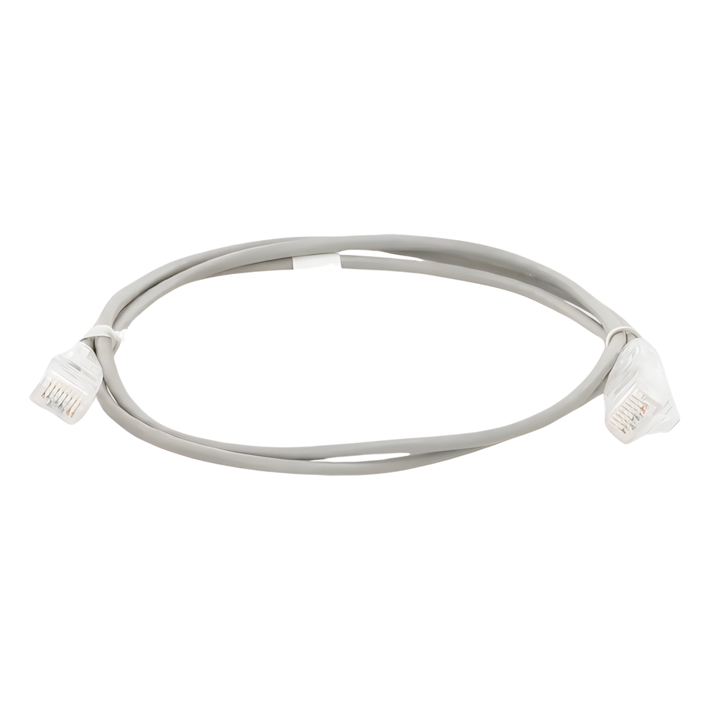 Cable de Parcheo Slim UTP Cat6 - 1 Metro (3.28 Pies), Gris, Diámetro Reducido (28 AWG)